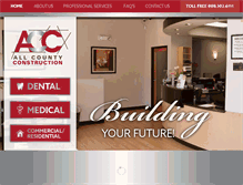 Tablet Screenshot of allcountyconstruction.com